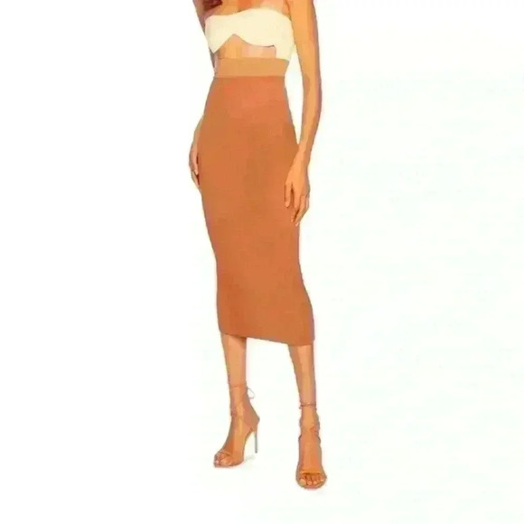 Susana Monaco Color Blocked Cutout Underwire Dress NWT - Picture 2 of 5